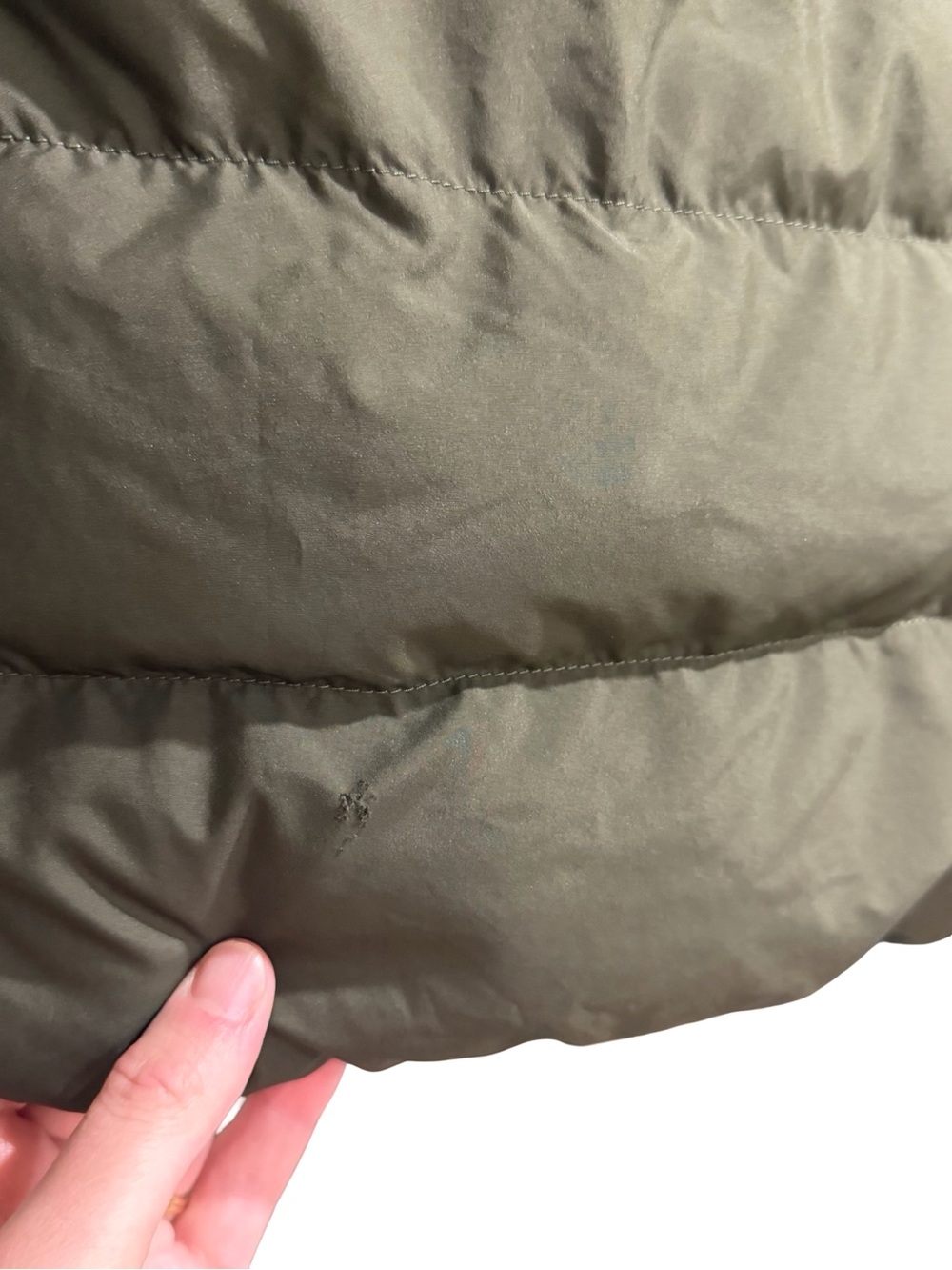 🌿 The North Face Kids 600 Fill Down Puffer Jacket Olive and Black Size Medium - Picture 10 of 15